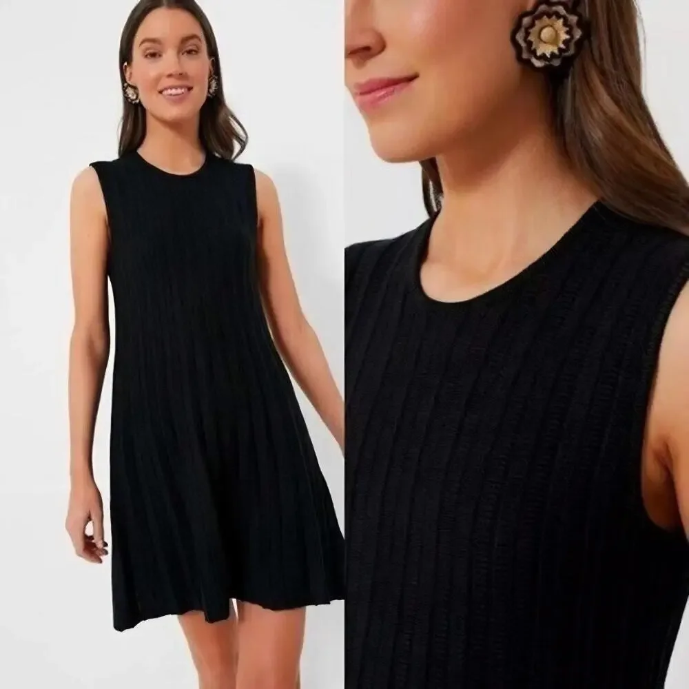 POMANDER PLACE Black Sleeveless Adi Knit Mini Dress Size XXS NWT